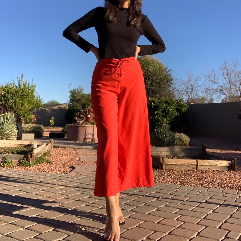 Red color pant, brand DO+BE, size medium.